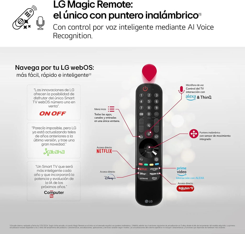 65UT73006LA 65 ",UHD 4K, Seria UT73, Smart TV, WebOS24, Procesor a5, HDR10, Dolby Digital Plus, SmartTV, 3840x2160, Czarny