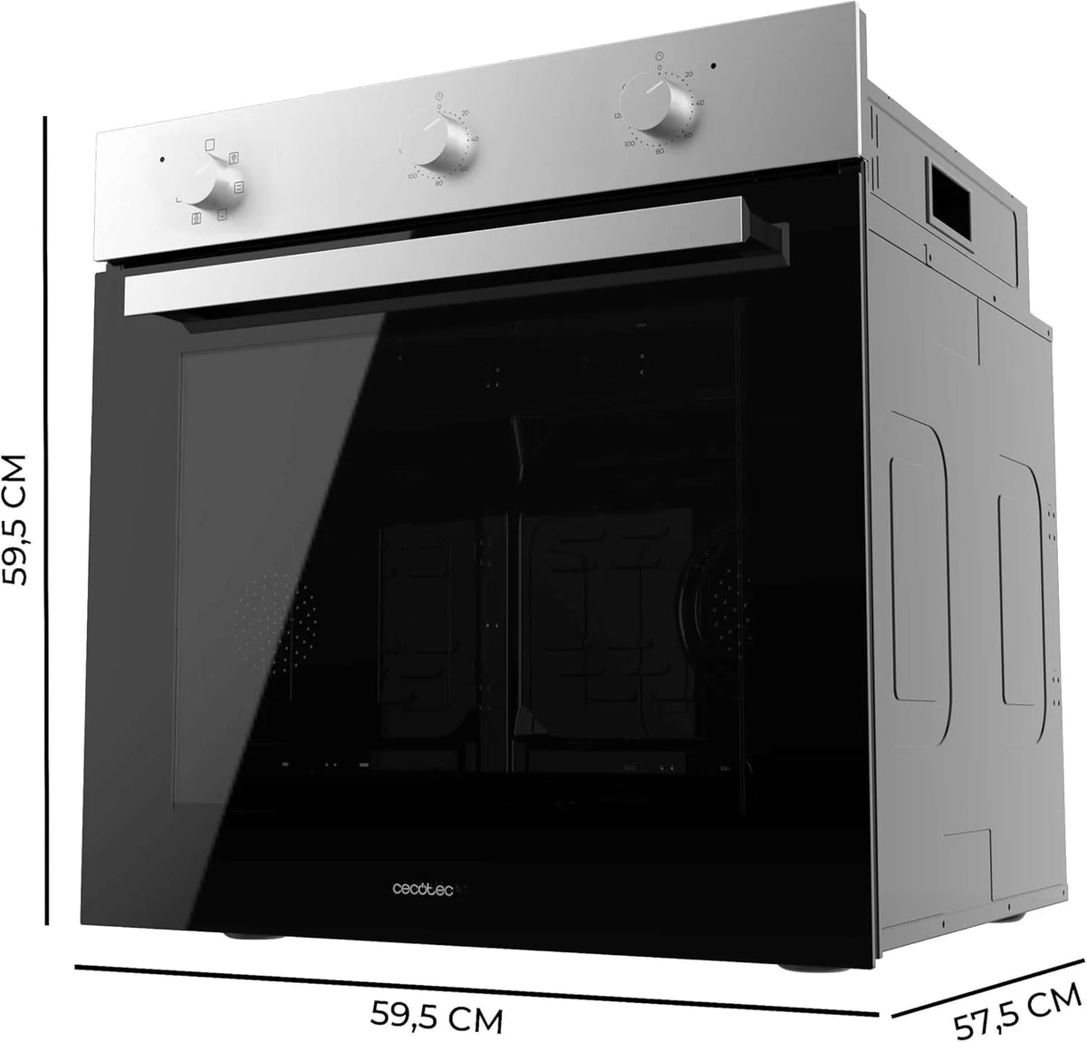 Piekarnik do zabudowy Cecotec Multifunción 70L Bolero Hexa M236000 Inox Time. 2800W, 6 funkcji, Timer, Steam Base XXL, Steam Assist, Steam EasyClean, wentylator chłodzący, tryb rozmrażania, Eco, konwekcja