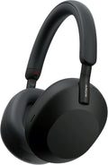 Sony WH-1000XM5 ANC Bezprzewodowe słuchawki nauszne z redukcją hałasu, Bluetooth, doskonałą jakością rozmów, Hi-Res, do 30h pracy na baterii, szybkim ładowaniem, asystentami Alexa i Google, zgodne z systemami iOS i Android – Czarne
