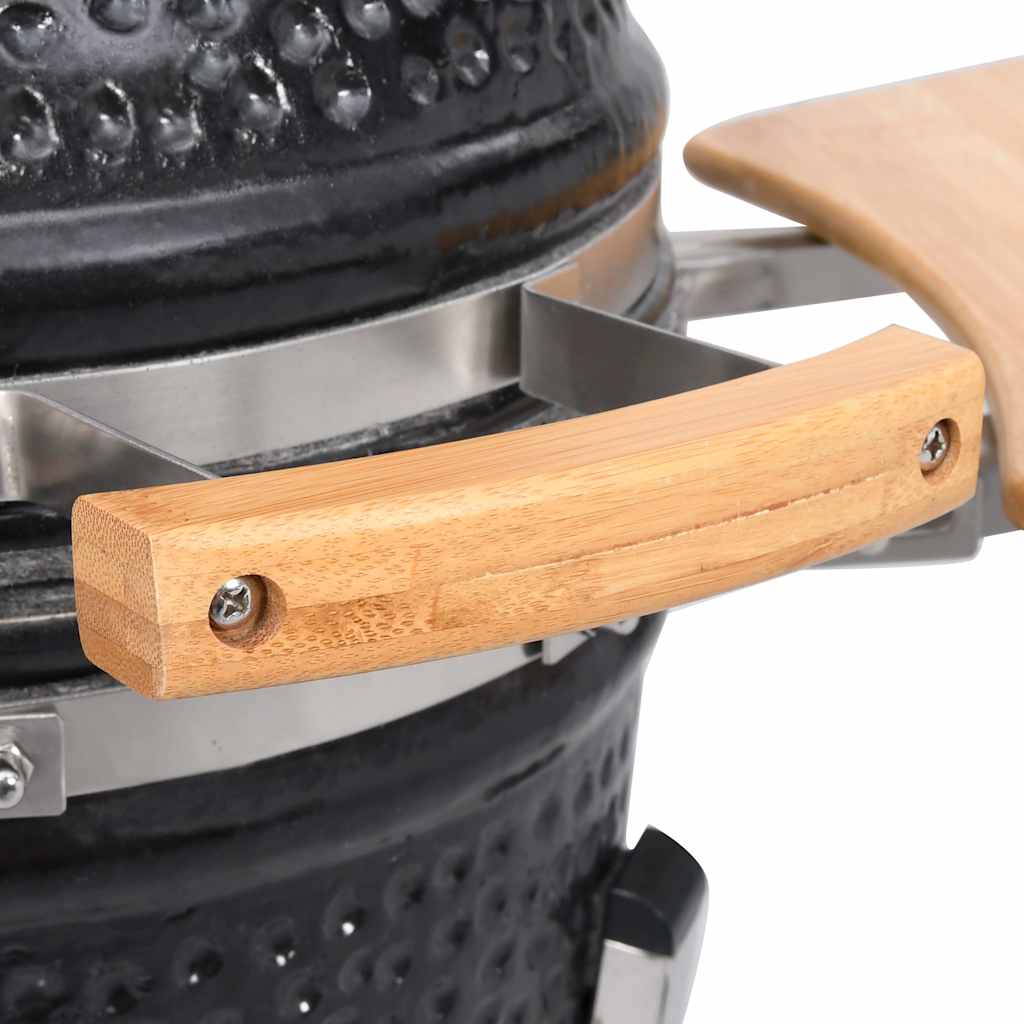 Grill ceramiczny Kamado barbecue i wędzarnia 81 cm v7356
