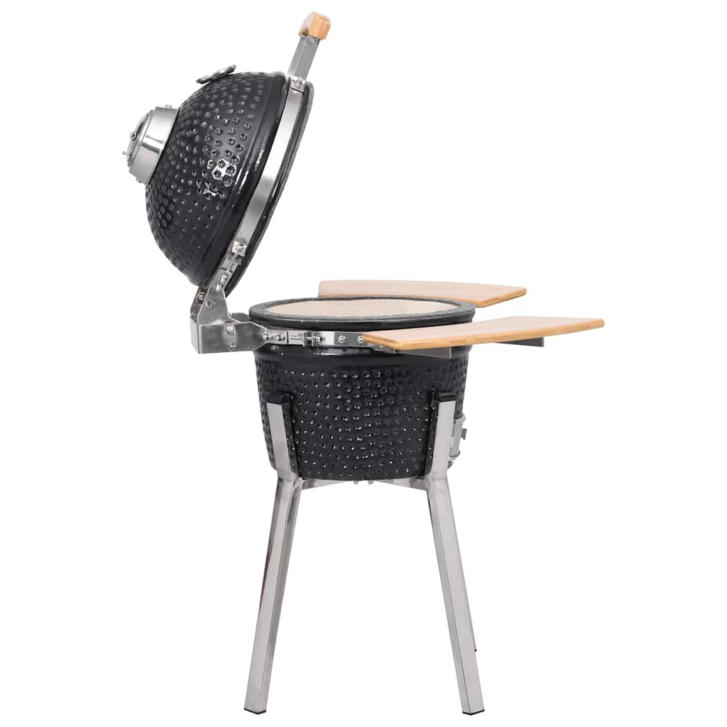 Grill ceramiczny Kamado barbecue i wędzarnia 81 cm v7356