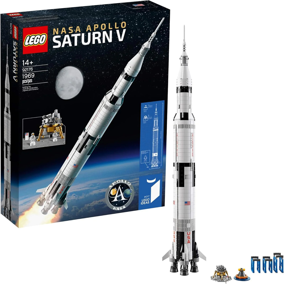 Ideas NASA Apollo Saturn V 21309 Zestaw konstrukcyjny (1969 elementów)