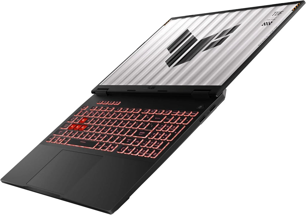 ASUS TUF Gaming A16 FA608UM-RV005 - Laptop Gaming 16" WUXGA 165Hz (AMD Ryzen 7 260, 32GB RAM, 1TB SSD, NVIDIA RTX 5060 8GB, Bez Systemu Operacyjnego) Szary Jager - Klawiatura QWERTY hiszpańska